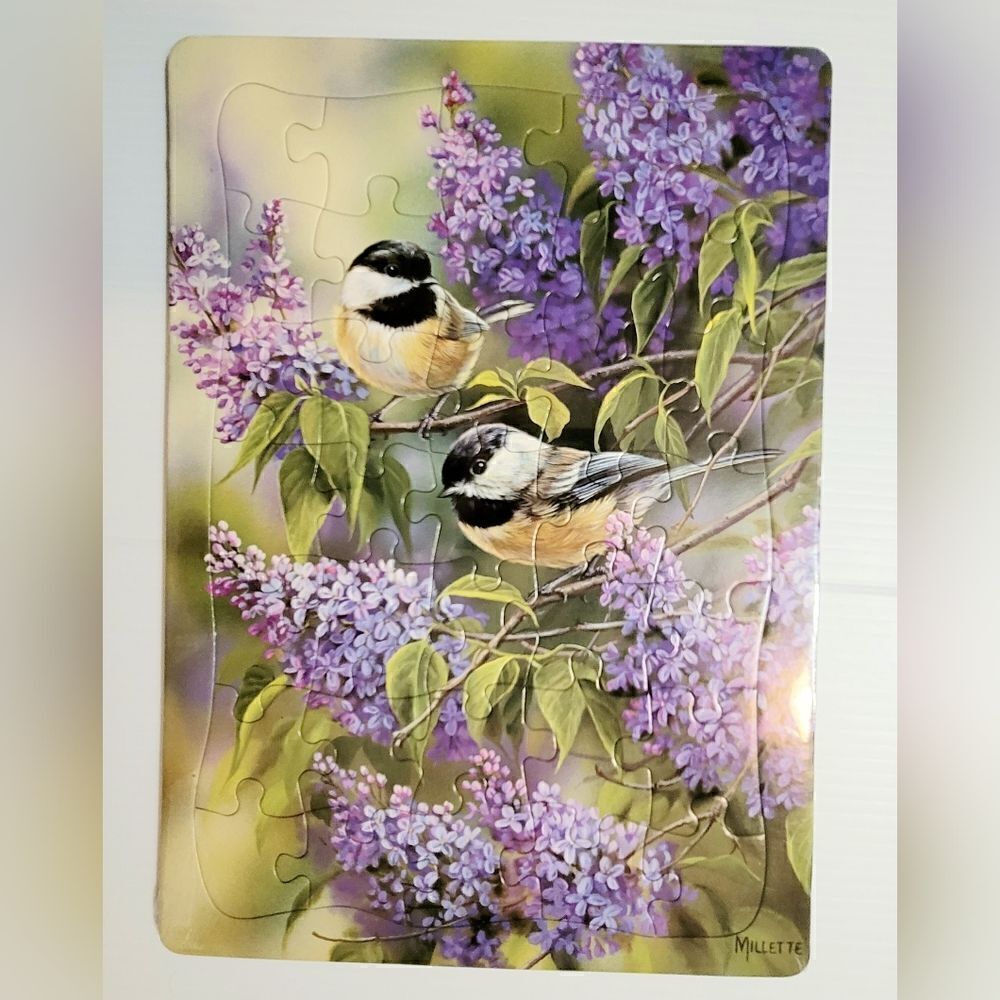 NEW Cobble Hill Tray Puzzle Chickadee Duo